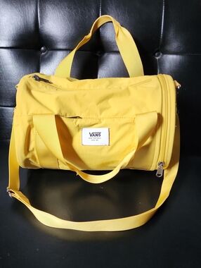 Vans Barreled Midi Mini Duffel Bag Crossbody Spicy Mustard Yellow Utility